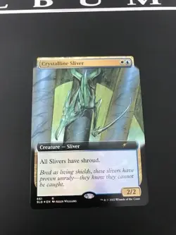 CRYSTALLINE SLIVER FULL ART FOIL SECRET LAIR MTG MAGIC THE GATHERING - Image 1