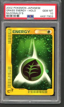 Pokemon Cards - PSA 10 Grass Energy - Japanese McDonald's 2002 - GEM MT - PSA10 - Image 1