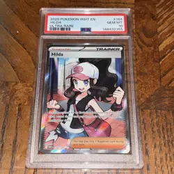 2025 POKEMON WHT EN-WHITE FLARE ULTRA RARE #164 HILDA - Image 1
