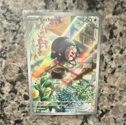 Pokemon Lechonk 209/197 Obsidian Flames Illustration Rare Holo Full Art - Image 1