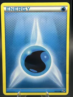 Pokemon Water Energy 107/114 - Black & White MP - Image 1