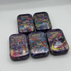 x5 Pokemon Mega Evolution Mini Tin Full Art Set Venasaur Kangaskhan Booster New - Image 1