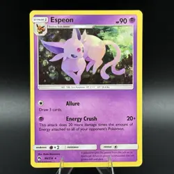 Espeon 89/214 Cosmos Holo Rare Blister SM Lost Thunder Promo Pokemon Card LP/NM - Image 1