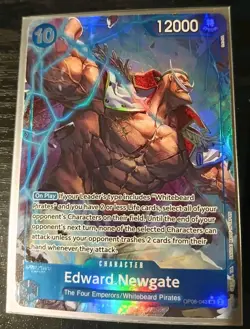 Edward Newgate OP08-043 Parallel Two Legends One Piece TCG English NM - Image 1