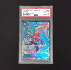 2025 One Piece Marco PRB02-008 SR Alt Art Royal Blood Japanese PSA 10 - Image 1
