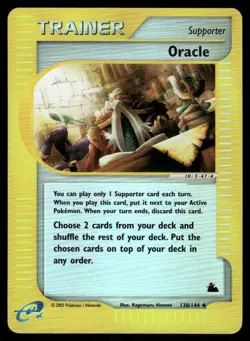 Pokemon Cards Oracle 138/144 Reverse Holo Skyridge Uncommon NM - Image 1