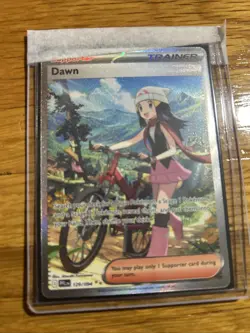 Pokemon Dawn Trainer Full Art Special Illustration Rare Holo Me02 129/094 Card - Image 3