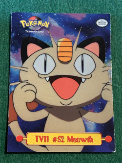 Topps Pokemon TV Animation Series TV11 #52 Meowth Card - Image 1