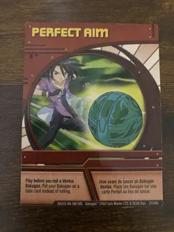 Bakugan Card - Perfect Aim - Red Ability Card - BA222 - 27/48b - 2008 - Image 1