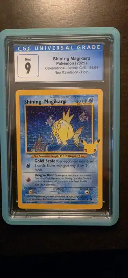 Shining Magikarp CGC 9 Pokemon Celebrations Classic Collection Holo 66/64 Card - Image 1