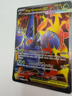Mega Heracross ex 108/094 Secret Rare Pokemon Card NM Phantasmal Flames - Image 2