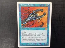 MTG 6th Edition Magic The Gathering Sibilant Spirit Rare LP 1998 - Image 1