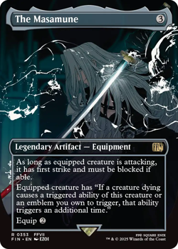 The Masamune 0353 ~ **Borderless** Rare MTG Final Fantasy Mint - Image 1