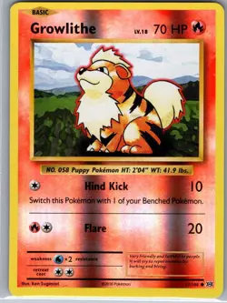 Growlithe 17/108 Reverse Holo XY - Evolutions - Pokemon Card - NM - Image 1