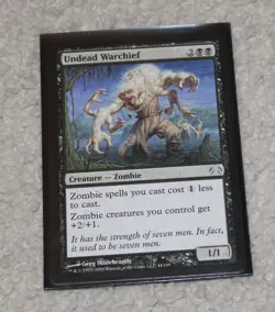 1x Undead Warchief NM-Mint, English Planechase MTG Magic - Image 1