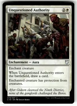 Unquestioned Authority 78 Uncommon Commander 2018 Magic: The Gathering Near Mint - Image 1