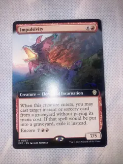 Impulsivity (Extended Art) Commander: Lorwyn Eclipsed Regular - Image 1