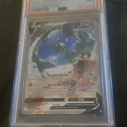 Pokemon 2021 Evolving Skies Rayquaza V 194/203 Alt Full Art Holo PSA 9 - Image 1