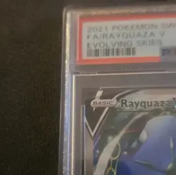 Pokemon 2021 Evolving Skies Rayquaza V 194/203 Alt Full Art Holo PSA 9 - Image 3