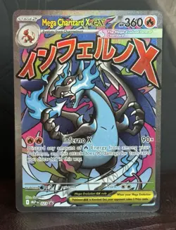 Mega Charizard X ex #023 Pokemon TCG Mega Evolution Promo Full Art Holo (MINT) - Image 1