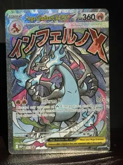 Mega Charizard X ex #023 Pokemon TCG Mega Evolution Promo Full Art Holo (MINT) - Image 2