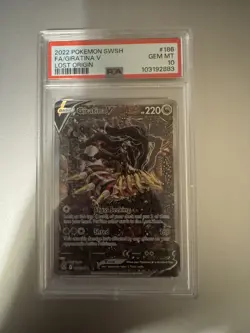 Pokemon Lost Origin - Giratina V 186/196 Alt Art - PSA 10 - Image 1