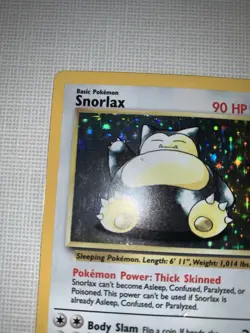 Snorlax 11/64 Holo Rare Jungle Pokemon Unlimited Holo Damaged - Image 2