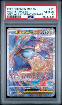 PSA 10 GEM MINT - Pokemon TCG Mega Latias EX Sir 181/132 Mega Evolutions - Image 1
