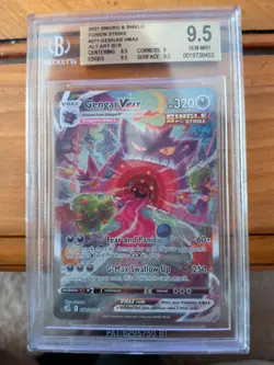 Gengar VMAX 271/264 Alt Art Secret Rare Fusion Strike GEM MINT BGS 9.5 Pokemon - Image 3