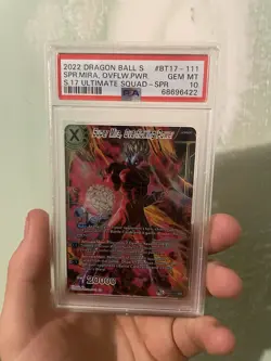 Dragon Ball Super Card Game Super Mira Overflowing Power SPR BT17-111 PSA 10 - Image 1