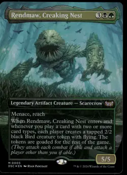 1x Foil Rendmaw, Creaking Nest (Borderless) - Commander: Duskmourn - NM - MTG - Image 1