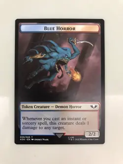 Spawn / Blue Horror Token MTG Magic Gathering Card NM Mint Warhammer 40K - Image 2