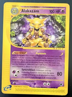 Pokemon TCG e-Reader 2002 Expedition/Aquapolis 6-Card Lot Alakazam + More - Image 1