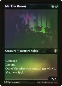Markov Baron (Foil Etched) - March of the Machine: The Aftermath - Magic - MTG - Image 1