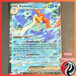 Bailonda EX 052/193 PAL ✨Double Rare 🟢NM 🇩🇪Deutsch Pokemon Entwicklungen - Image 1