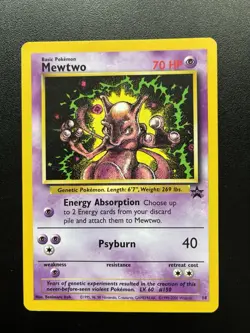 Pokemon Card Mewtwo Promo 14 WOTC - Image 1