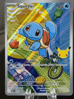Pokemon Squirtle 039 First Partner Illustration Full Art Holo Promo - Image 1