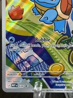 Pokemon Squirtle 039 First Partner Illustration Full Art Holo Promo - Image 5