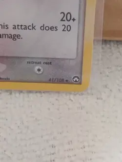 Vigoroth 41/108 Power Keepers Reverse Holo Pokemon TCG - Image 2