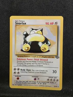 Vintage Pokemon TCG - Jungle - Unlimited Snorlax 27/64 Regular: NM- - Image 1