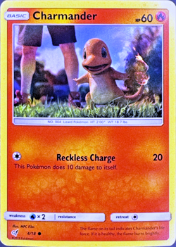 Pokemon Charmander 4 Holo - Detective Pikachu - NM - Image 1