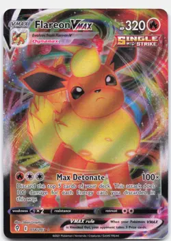 Flareon VMAX Rare 018/203 Holo Evolving Skies Pokemon Near Mint - Image 1