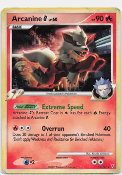 Arcanine G Holo Rare 15/147 Deck Exclusives Pokemon HP - Image 1