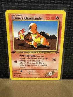 2000 Pokemon Gym Challenge - 1st Edition - Blaine’s Charmander 60/132 - Ungraded - Image 1