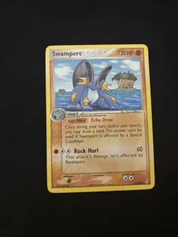 Swampert 27/100 Crystal Guardians Regular Pokemon TCG - MP - Image 1