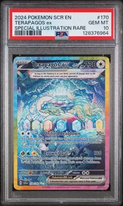 PSA 10 Terapagos ex #170 Pokemon Stellar Crown - Image 1