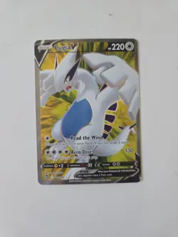 Lugia V (Full Art) 185/195 Ultra Rare SWSH12: Silver Tempest NM Pokemon - Image 2