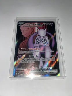 Pokemon Team Rocket's Mewtwo EX 213/182 Destined Rivals Ultra Rare Holo 280 HP - Image 1