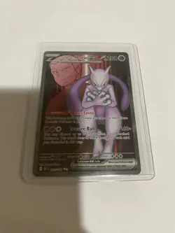 Pokemon Team Rocket's Mewtwo EX 213/182 Destined Rivals Ultra Rare Holo 280 HP - Image 3
