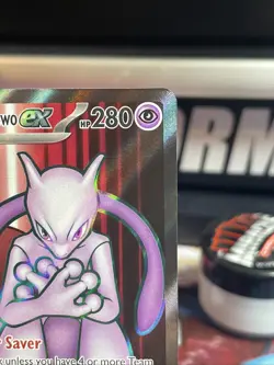 2025 Pokemon Destined Rivals Team Rocket's Mewtwo ex #213/182 - Image 3